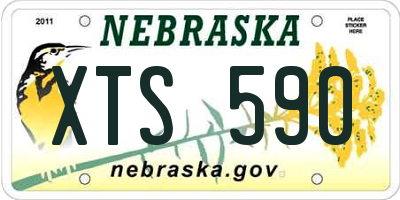 NE license plate XTS590