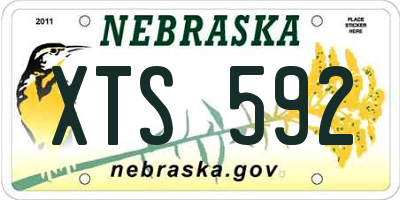 NE license plate XTS592