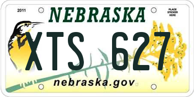 NE license plate XTS627