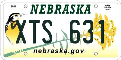 NE license plate XTS631