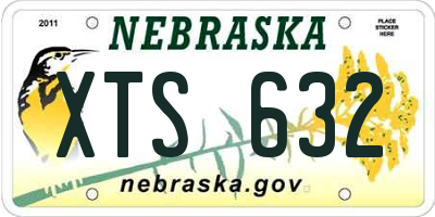 NE license plate XTS632