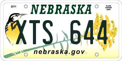 NE license plate XTS644