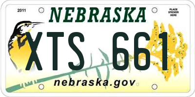 NE license plate XTS661