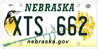 NE license plate XTS662