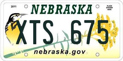 NE license plate XTS675