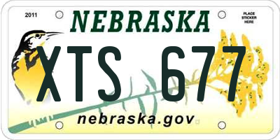 NE license plate XTS677