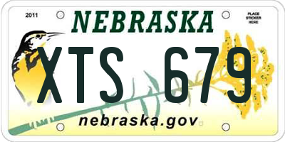 NE license plate XTS679