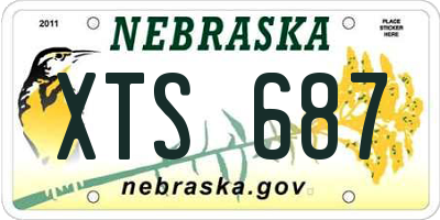 NE license plate XTS687