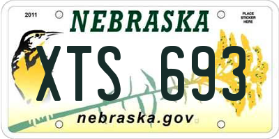 NE license plate XTS693