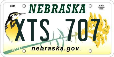 NE license plate XTS707