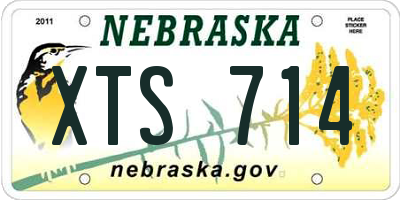 NE license plate XTS714