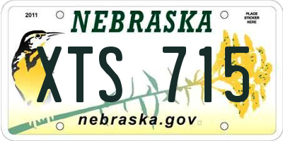 NE license plate XTS715