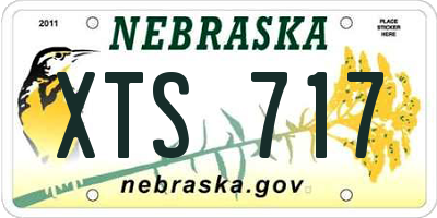 NE license plate XTS717