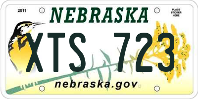 NE license plate XTS723