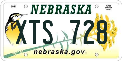 NE license plate XTS728