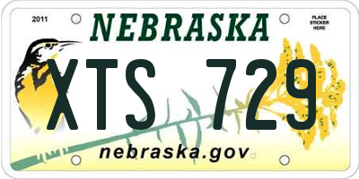 NE license plate XTS729