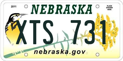 NE license plate XTS731