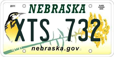 NE license plate XTS732