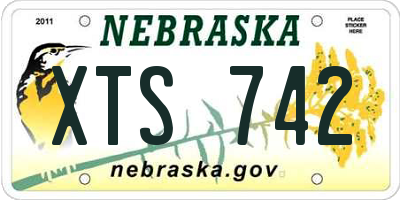 NE license plate XTS742