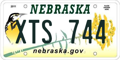 NE license plate XTS744