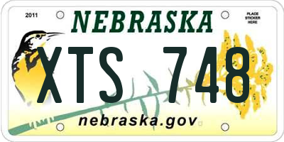NE license plate XTS748