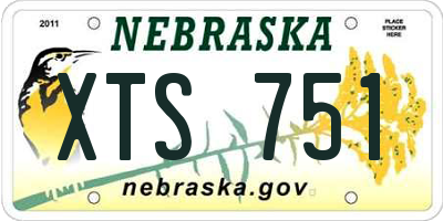 NE license plate XTS751