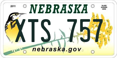 NE license plate XTS757