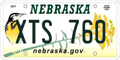 NE license plate XTS760