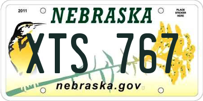 NE license plate XTS767