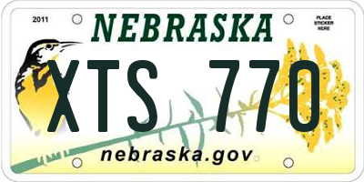 NE license plate XTS770