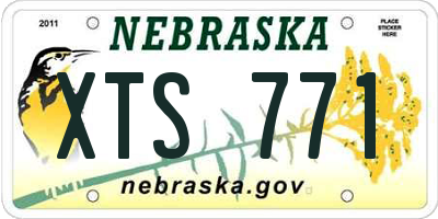 NE license plate XTS771