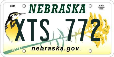 NE license plate XTS772