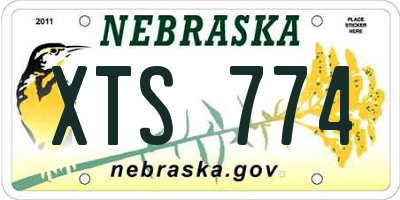 NE license plate XTS774