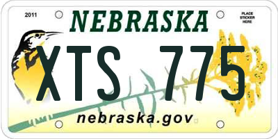 NE license plate XTS775