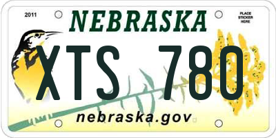 NE license plate XTS780