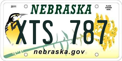 NE license plate XTS787