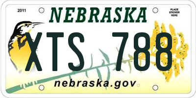 NE license plate XTS788