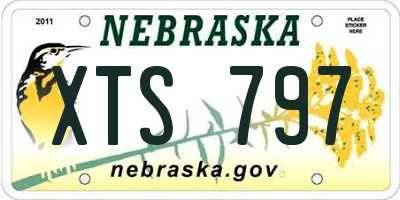 NE license plate XTS797
