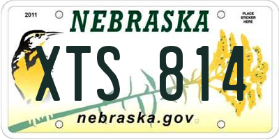 NE license plate XTS814