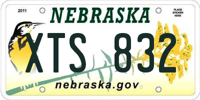 NE license plate XTS832