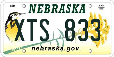 NE license plate XTS833