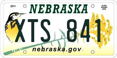 NE license plate XTS841