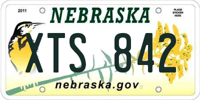 NE license plate XTS842