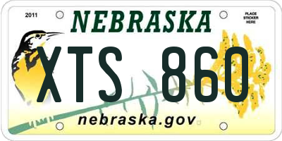 NE license plate XTS860