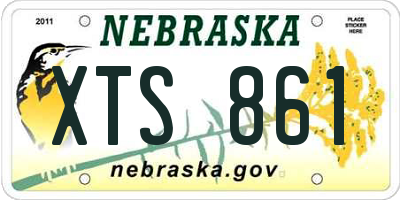 NE license plate XTS861