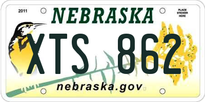 NE license plate XTS862