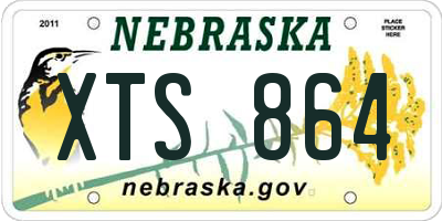 NE license plate XTS864