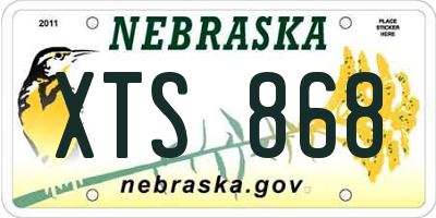 NE license plate XTS868