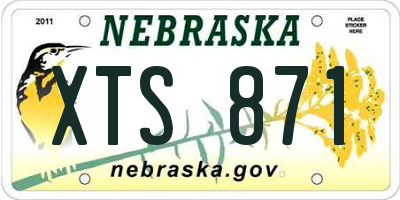 NE license plate XTS871
