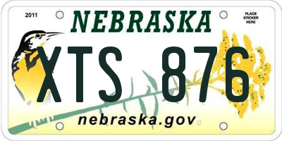 NE license plate XTS876
